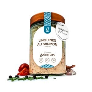 Linguine with smoked salmon